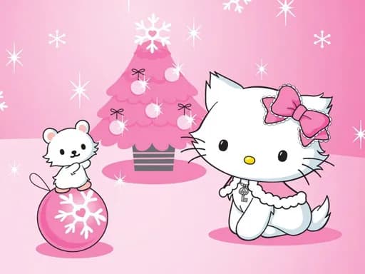 Hello Kitty Noel Yapboz Bulmacası
