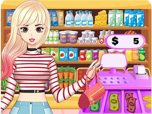Süpermarket Mağazası Kızı