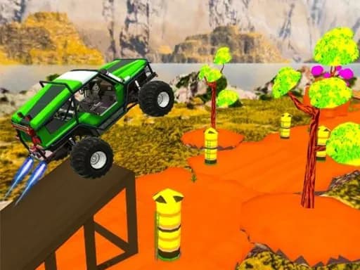 Mega Ramp Araba Yarışı Akrobasi 3D İmkansız Parkurlar