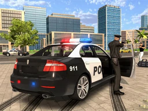 Çizgi Film Polis Arabası Kaydırma
