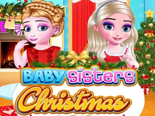 Bebek Kız Kardeşlerin Noel Günü