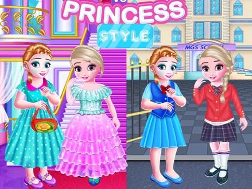 Küçük Kızlar Okul vs Prenses Tarzı