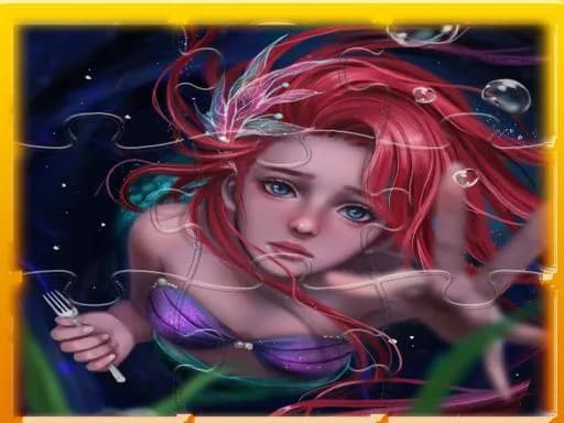 Deniz Kızı Ariel Prenses Eşleştirme 3 Bulmaca