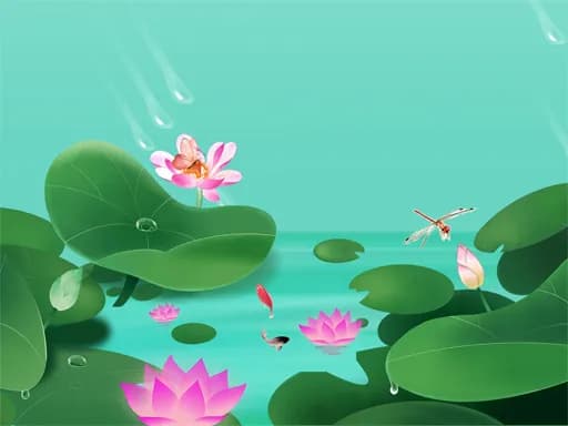 Lotus Çiçekleri Kaydırmalı Bulmaca