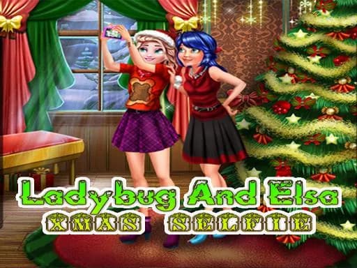 Ladybug ve Elsa Noel Selfie'si