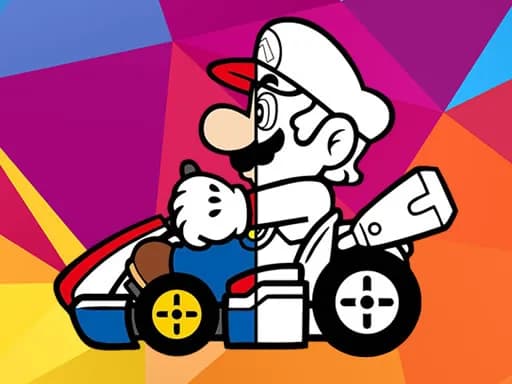 Mario Sürüş Boyama Kitabı